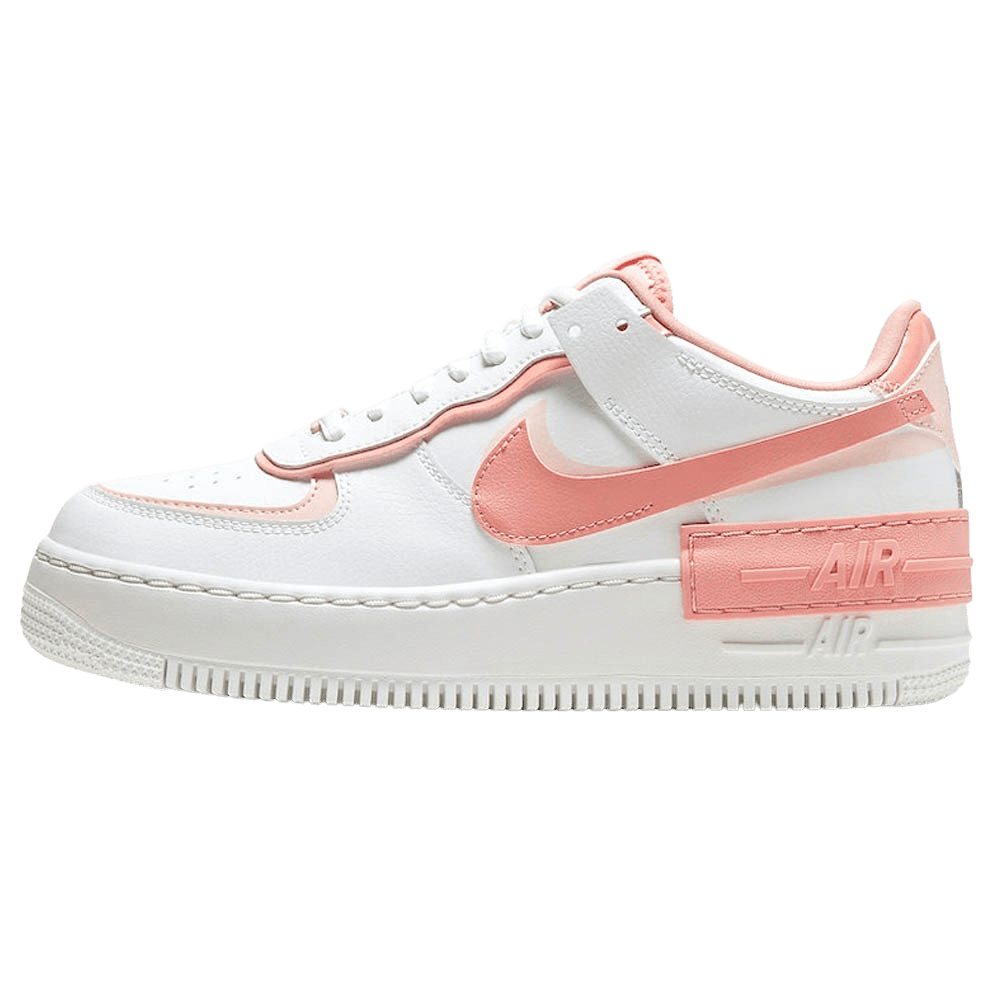 white and pink shadow air force 1