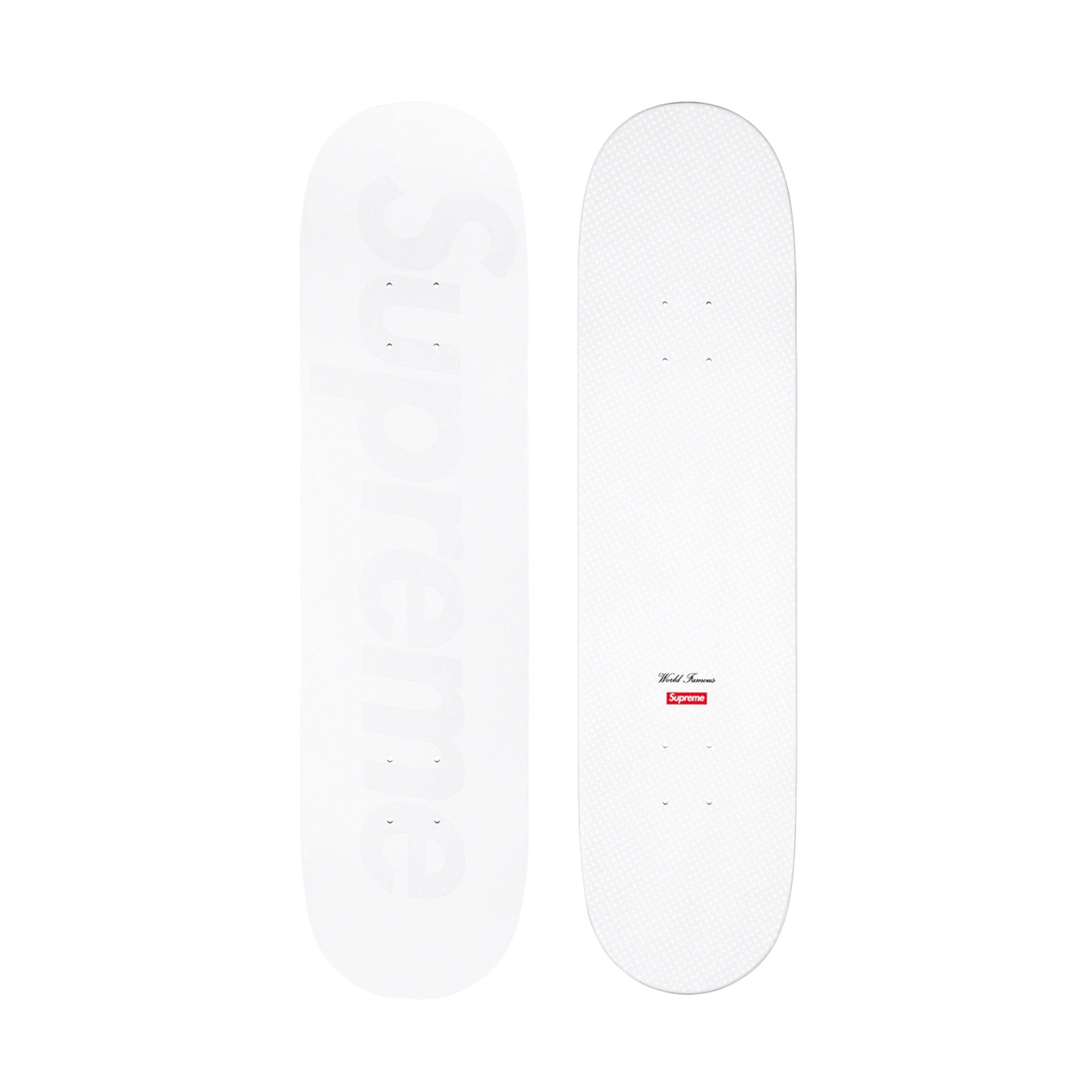 Supreme Tonal Box Logo Skateboard 'White' – Kick Game