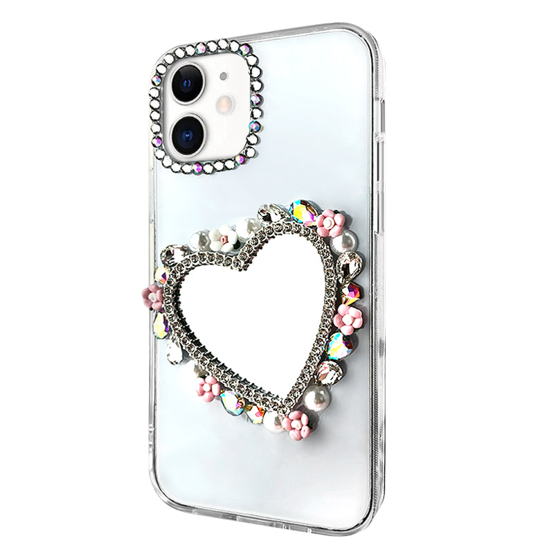 phone case with heart mirror