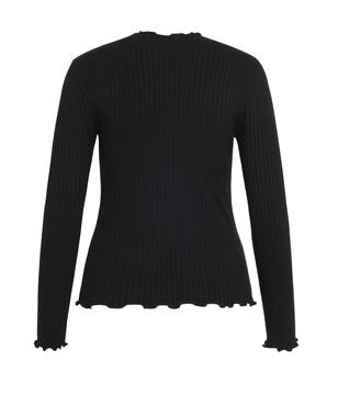 Køb 5x5 Solid bluse - Sort fra Mads Nørgaard online | Bahne