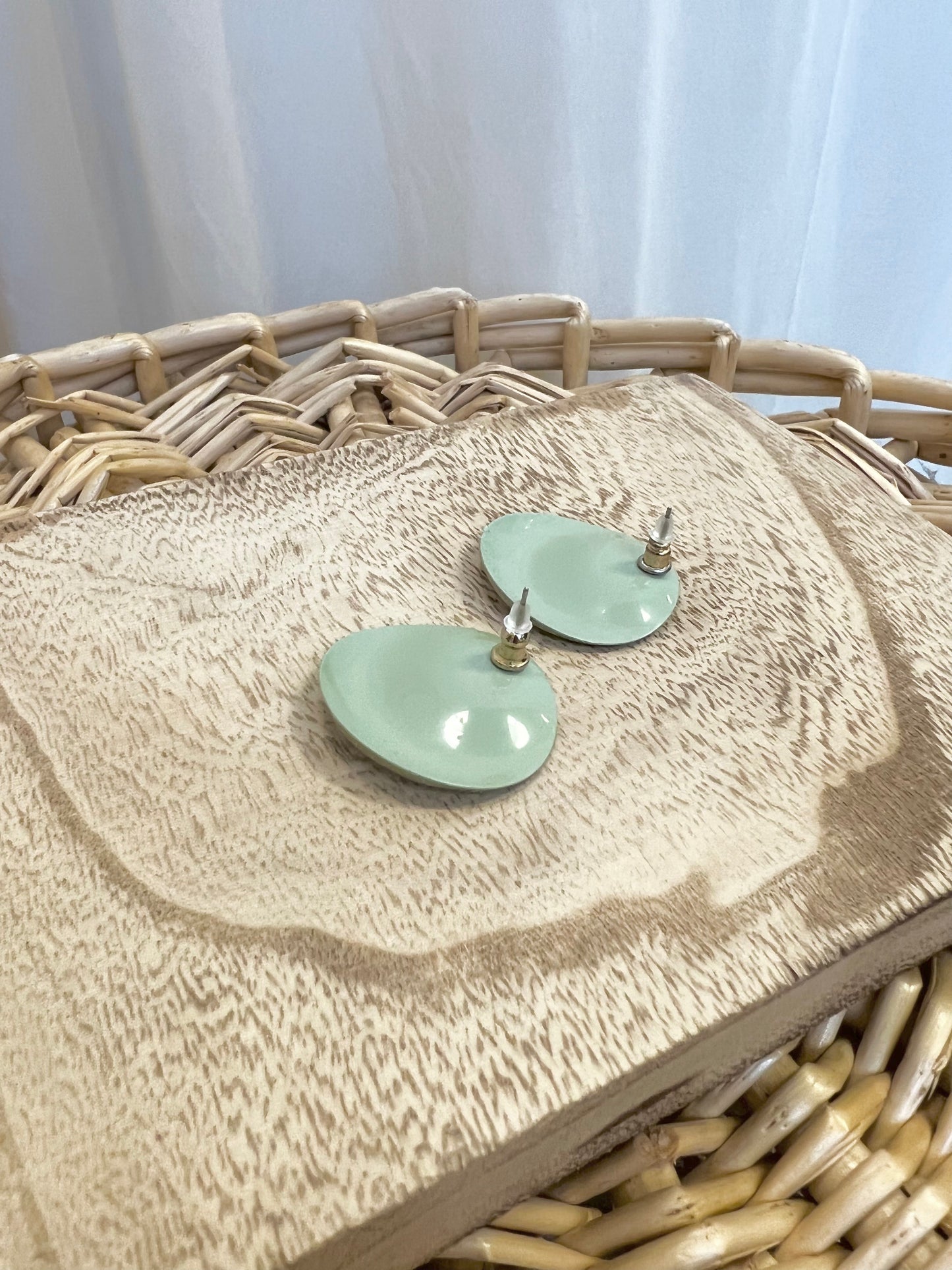 Yellow Sparkle Circle Earrings
