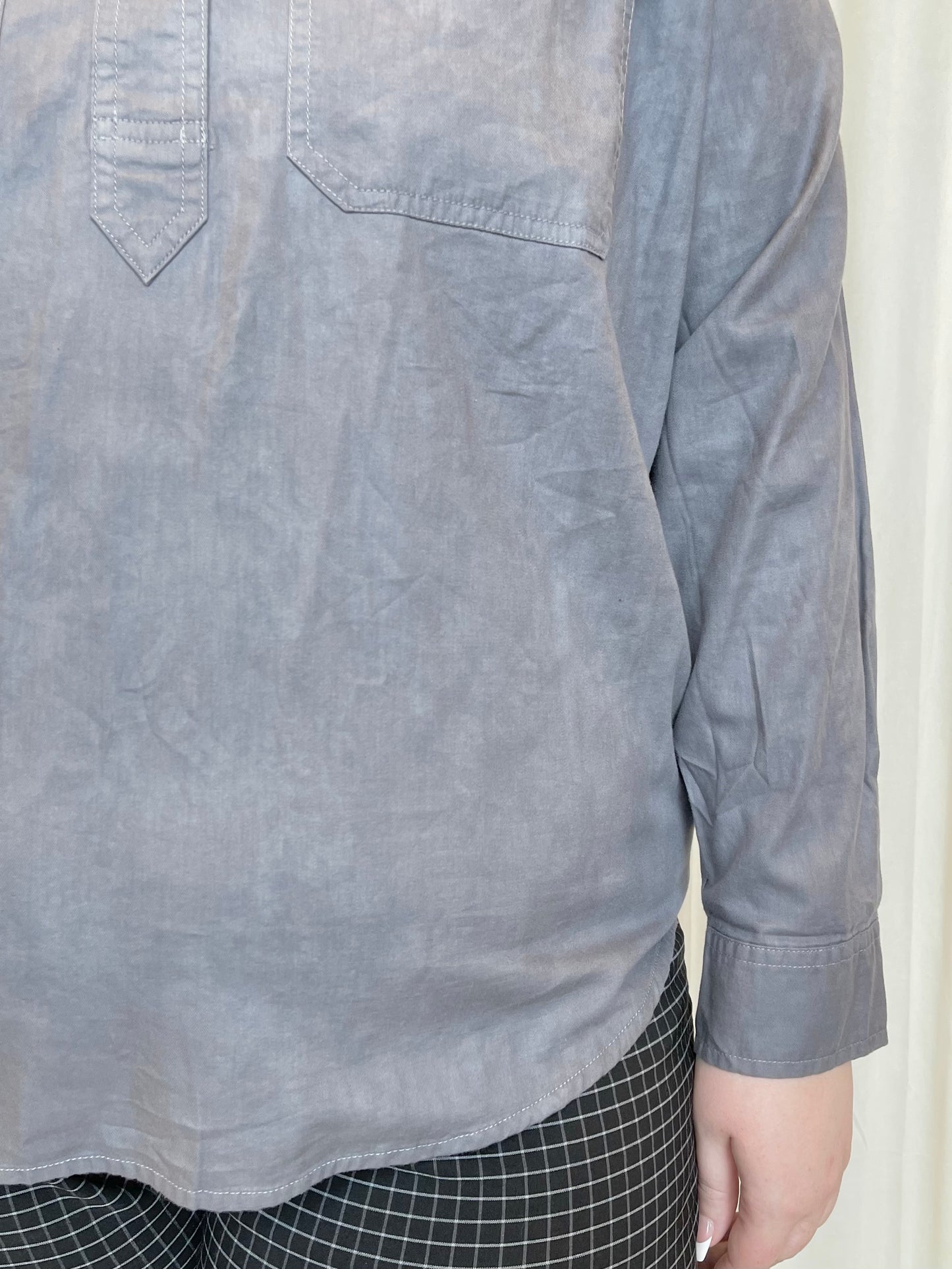 NWT Gray Button Up - X-Large