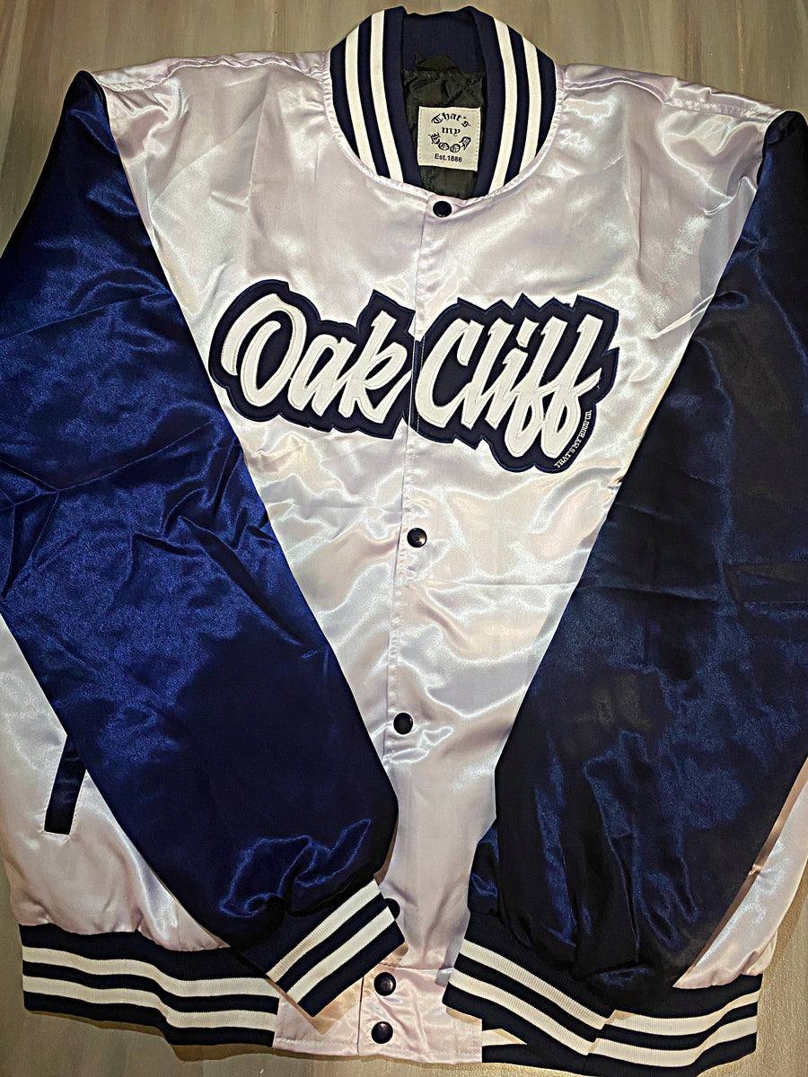 Oak Cliff Jacket 2021 White And Navy Thats My Hood Co Llc 