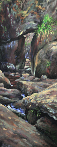 Art image of the Burn OVat at the muir of dinnet by artist Mary Louise Butterworth