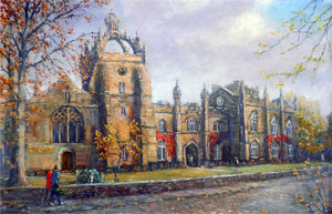 Kings College Old Aberdeen print by artist Howard Butterworth Aberdeen University