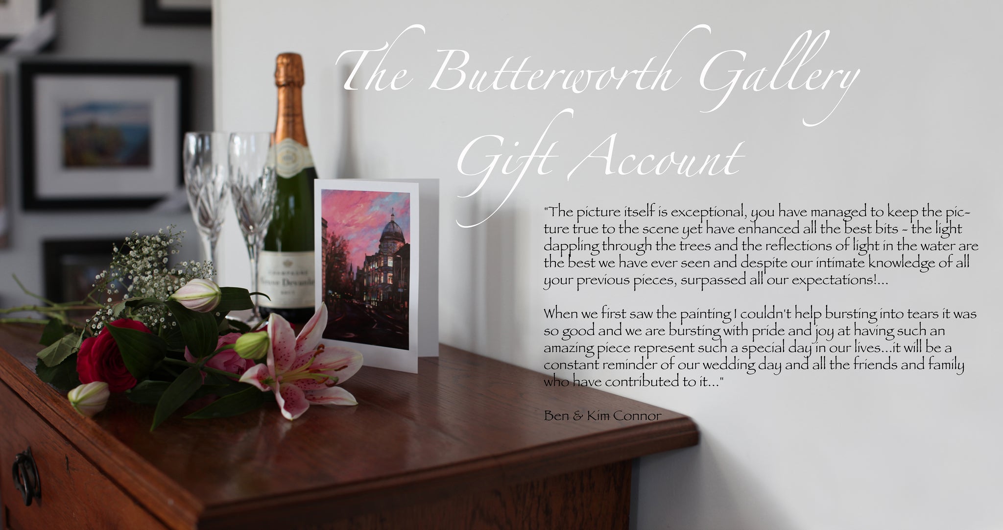 Gift Voucher and gift account ideas from the Butterworth Gallery