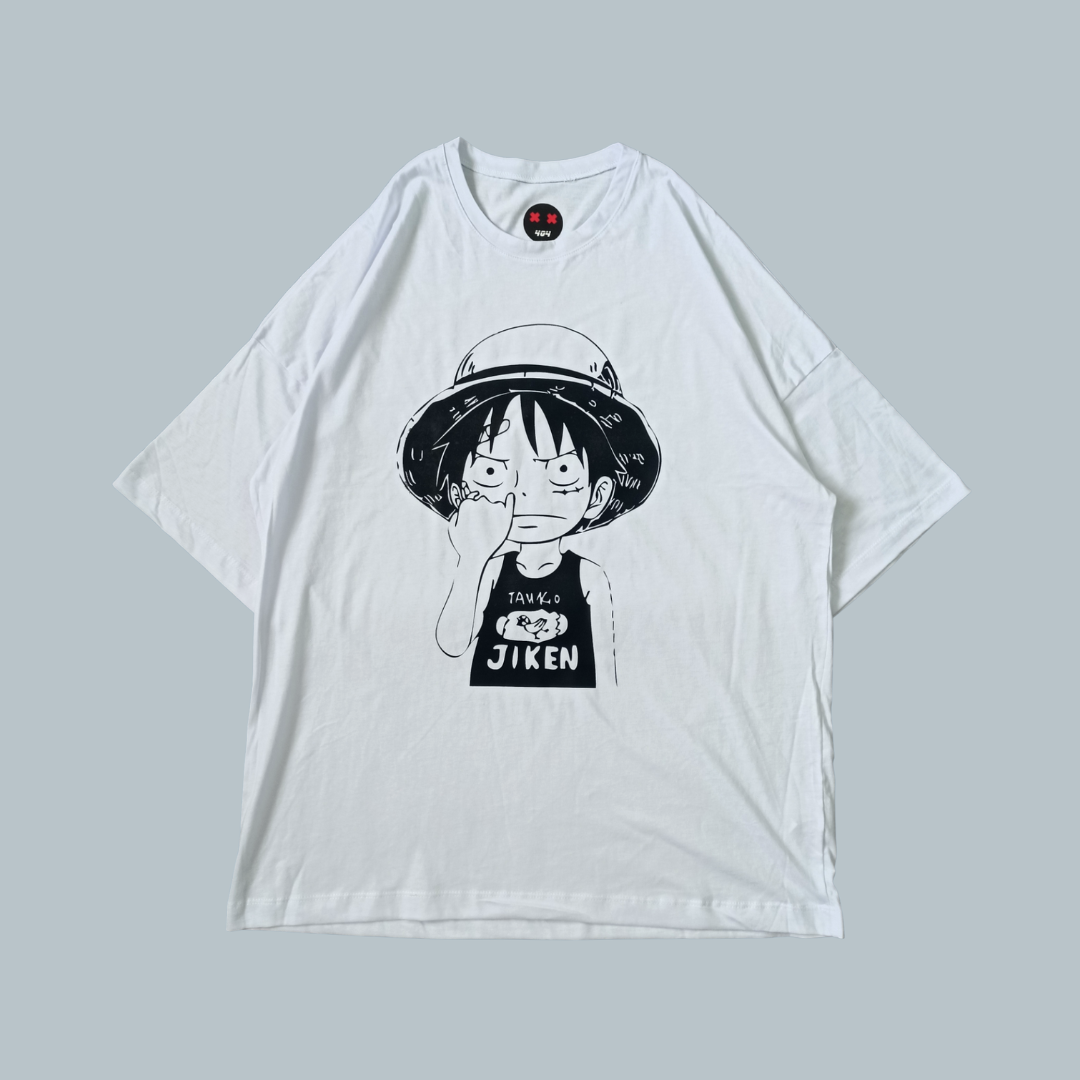 Frente al mar Solo haz pasos Camiseta Oversize - Luffy – 404 Streetwear & Geek