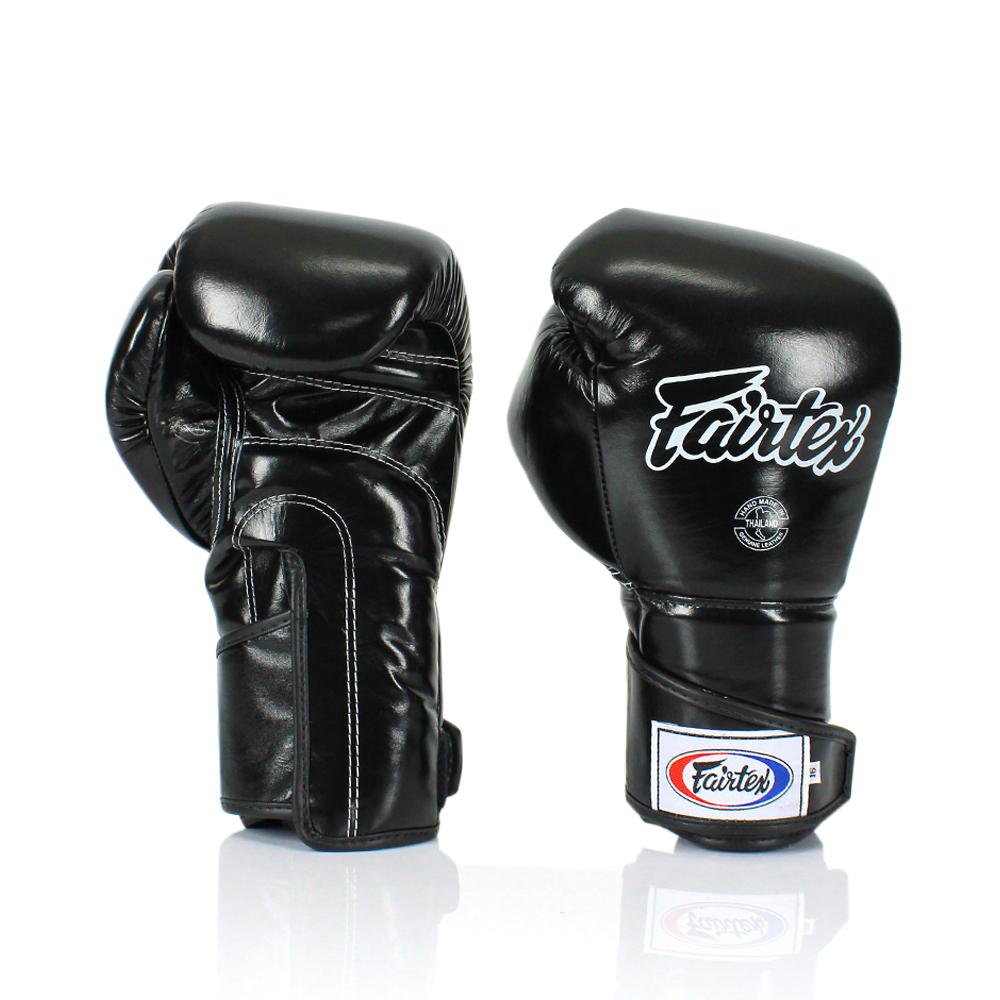 Fairtex Muay Thai Boxing Gloves BGV5 Super Sparring Gloves Black 14 oz 