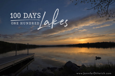 100 Days 100 Lakes by Jennifer Ditterich Designs