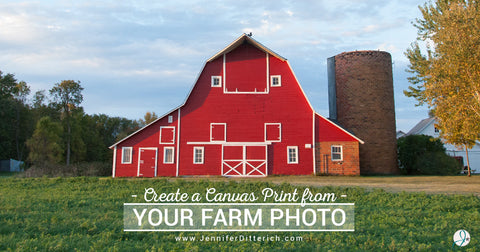 Create a Canvas Print from Your Farm Photo