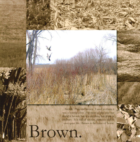 Brown Spring Scrapbook Page Jennifer Ditterich