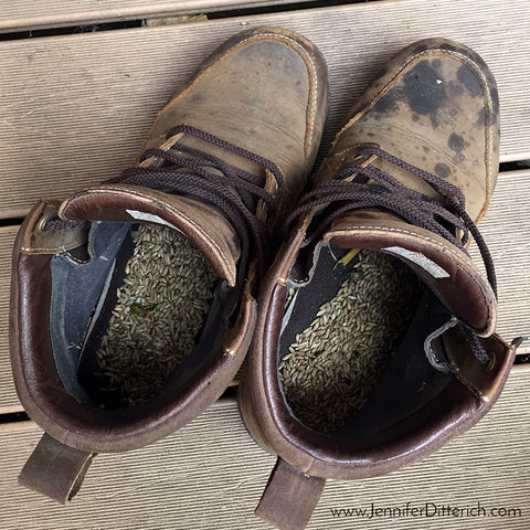 Farmers Work Boots by Jennifer Ditterich Designs