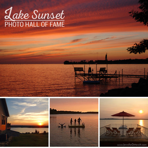 Lake Sunset Photos Hall of Fame by Jennifer Ditterich Designs