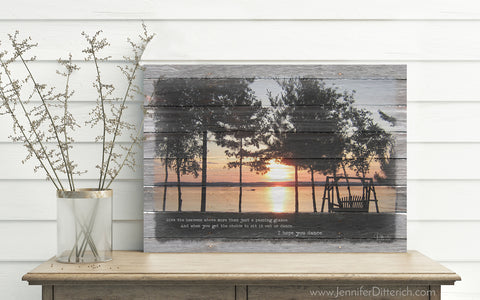 Leech Lake Custom Canvas Framing by Jennifer Ditterich Designs