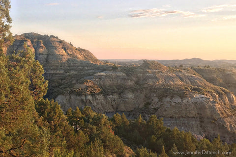 Sunrise in Theodore Roosevelt National Park by Jennifer Ditterich