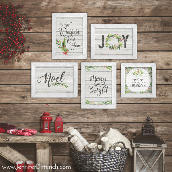 Meet Me Under the Mistletoe Christmas Printable