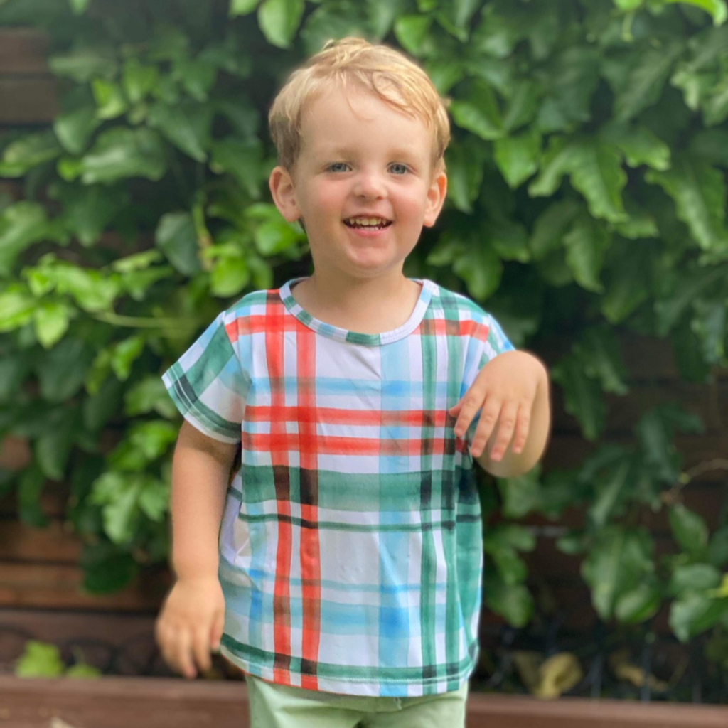 kids-t-shirt-in-traditional-mint-plaid