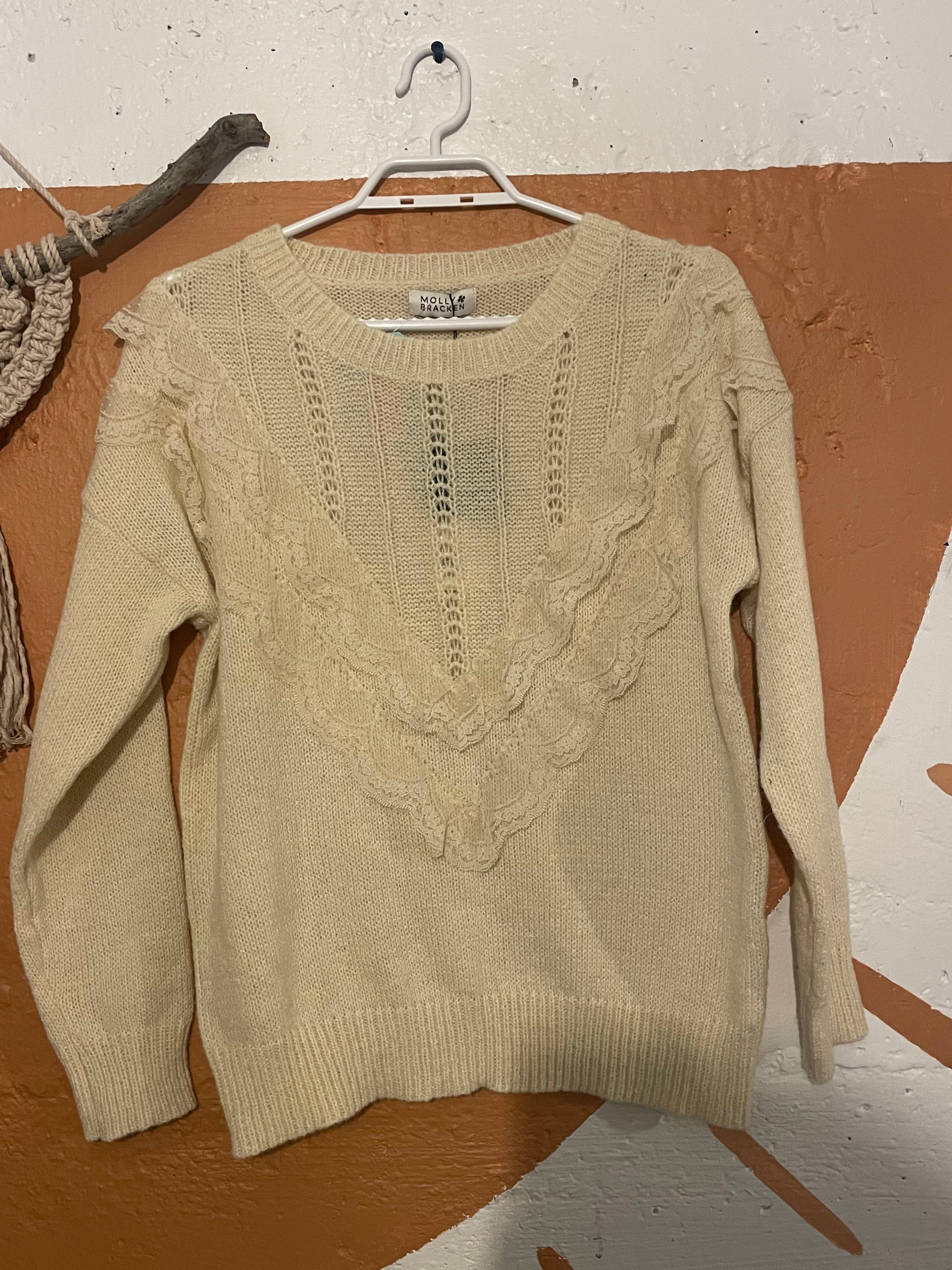 Uitstralen Vertrouwen op Echt niet RR1073) Molly Bracken Lace Knit Sweater – Roadrunner Vintage
