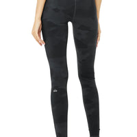 High Waisted Vapor Legging - Black Camo