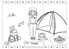 Campfire Fun Playset Colouring Page