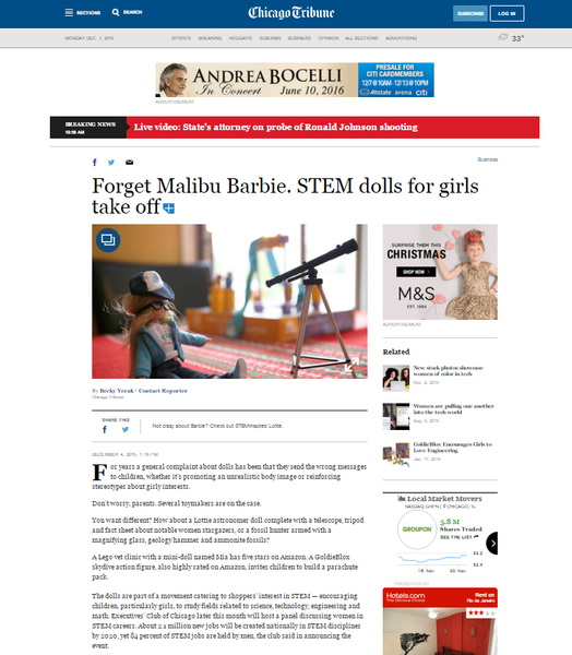 Lottie Dolls STEM Chicago tribune