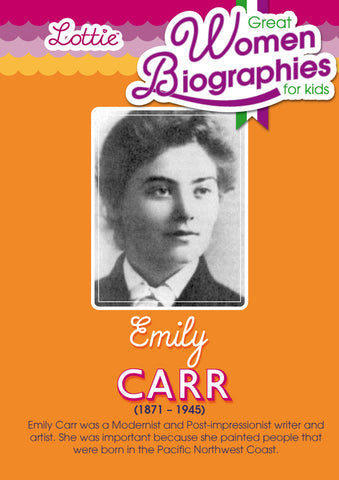 Emily Carr biography for kids