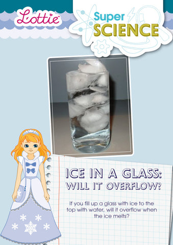 Ice in a glass activity for kids