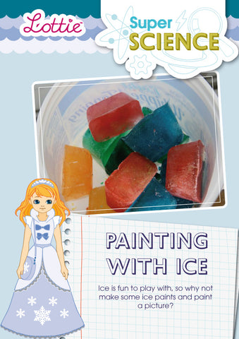 Painting with Ice activity for kids