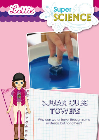 Sugar cube towers activity for kids