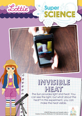 Invisible heat science activity for kids