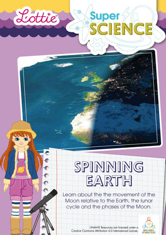Spinning Earth science activity for kids