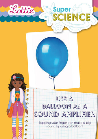Use a balloon as a sound amplifier activity for kids