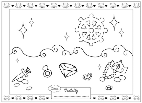 Pirate Queen Lottie colouring page