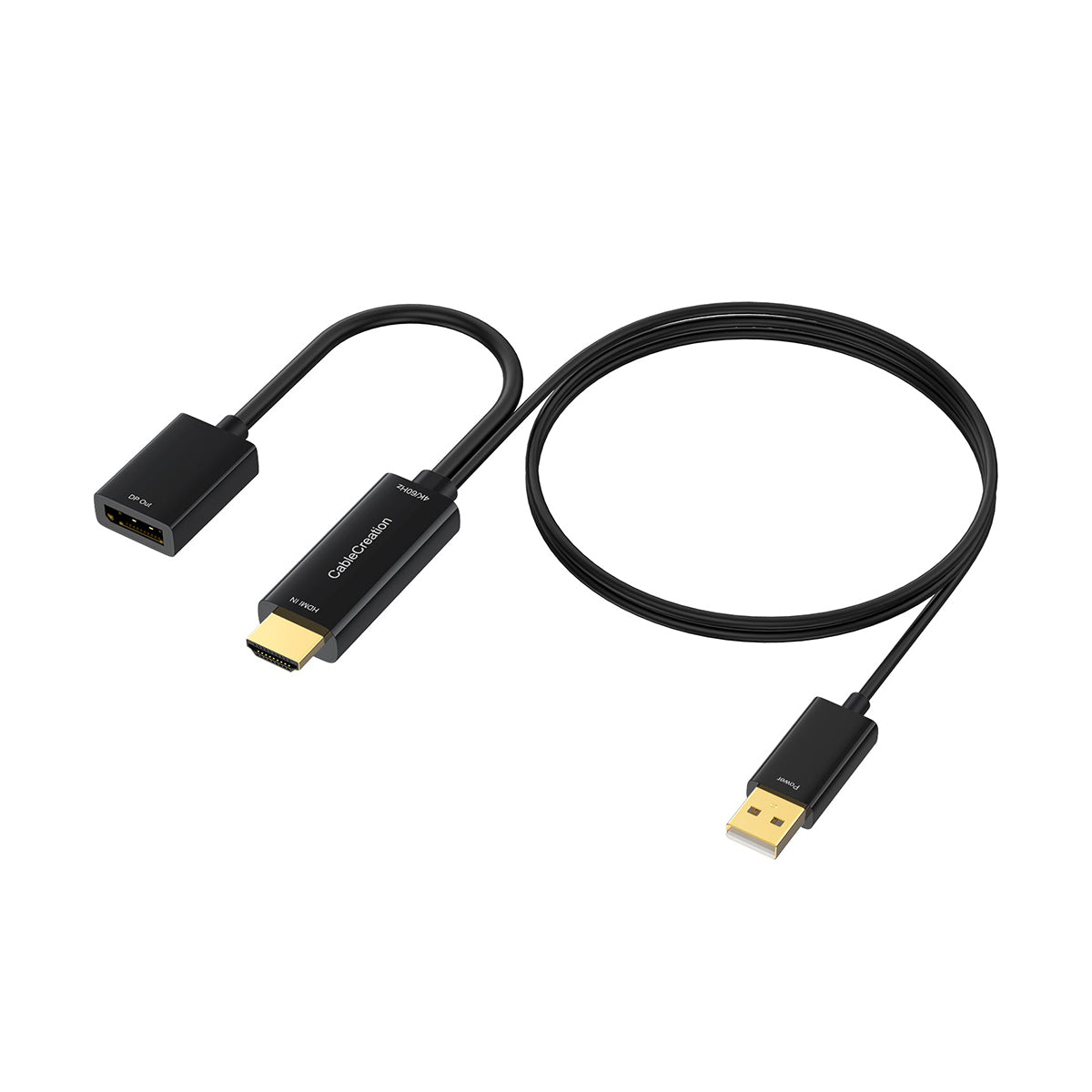 Zuigeling lava pint HDMI to DisplayPort Adapter with USB Power | CableCreation