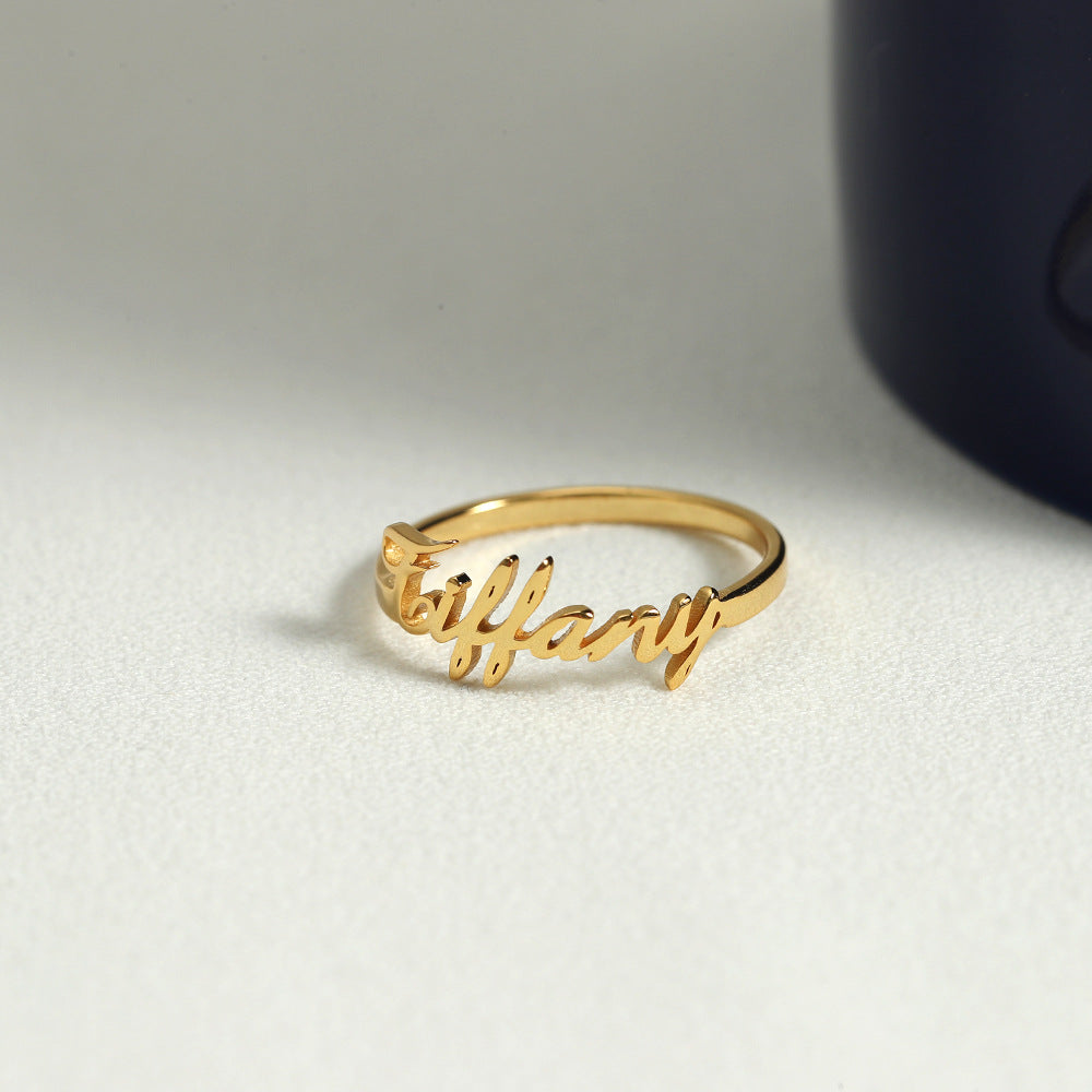 custom name ring