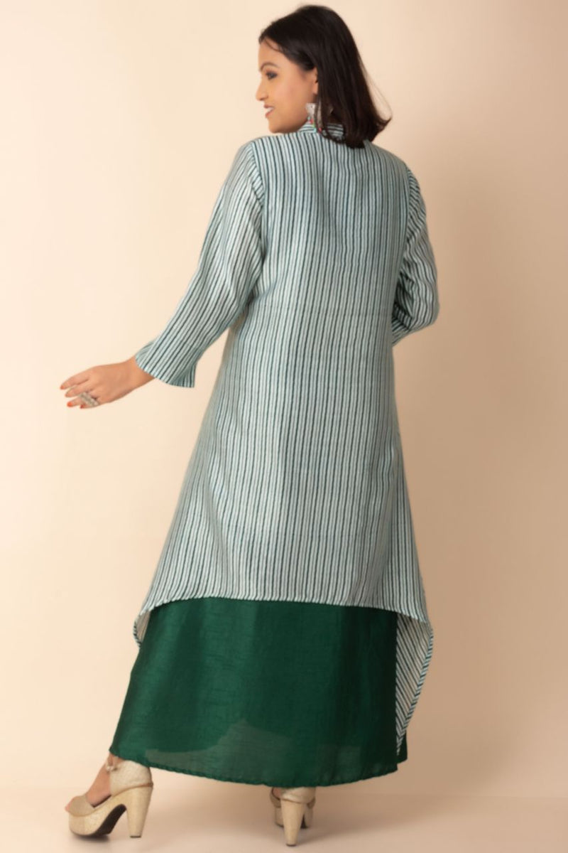 Buy Assymetrical Indo Western Kurti With High Neck Online at ...