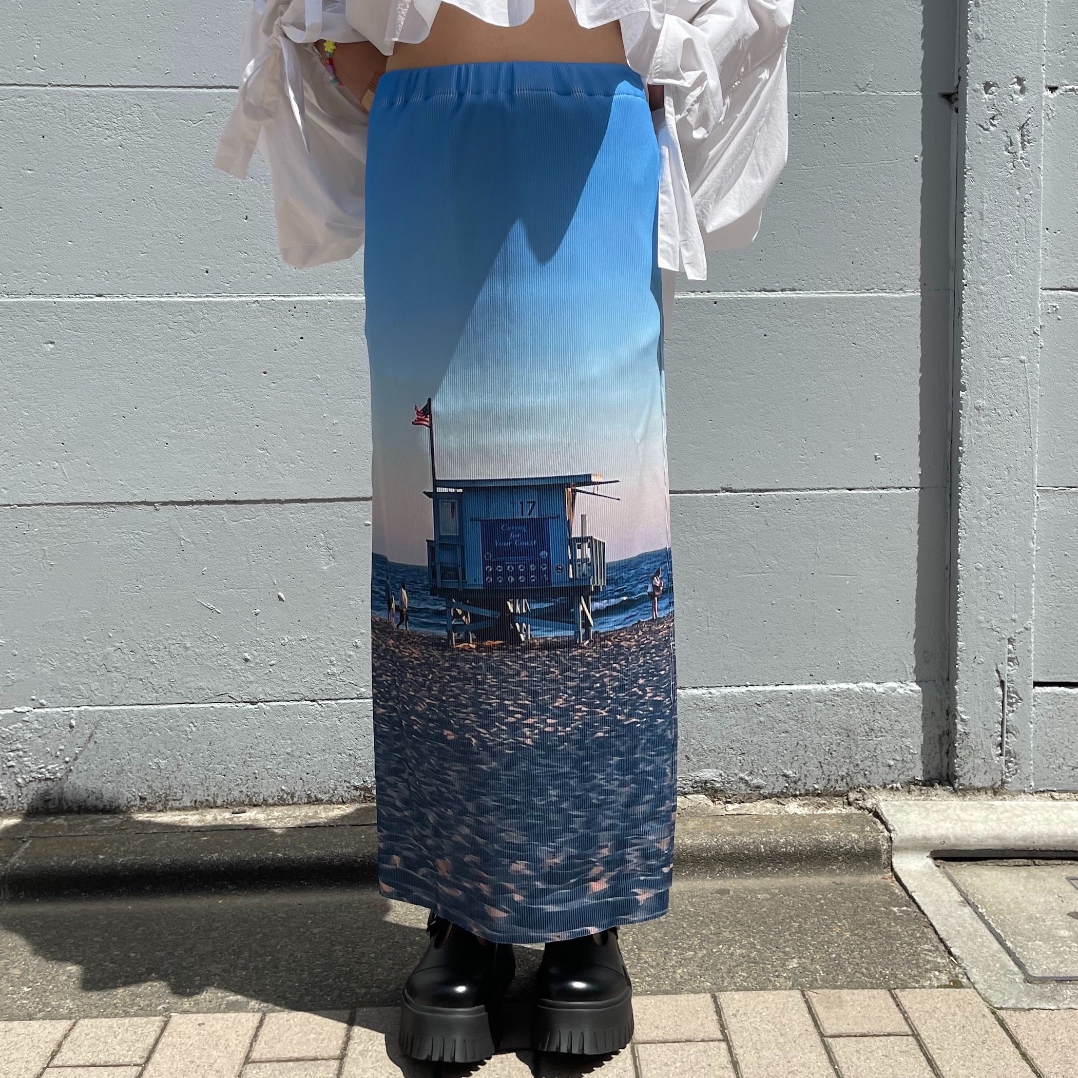 SHEEP別注】PRINT RIB SKIRT / SANTA MONICA / スカート | シープ