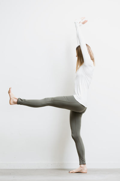 olive pocket legging