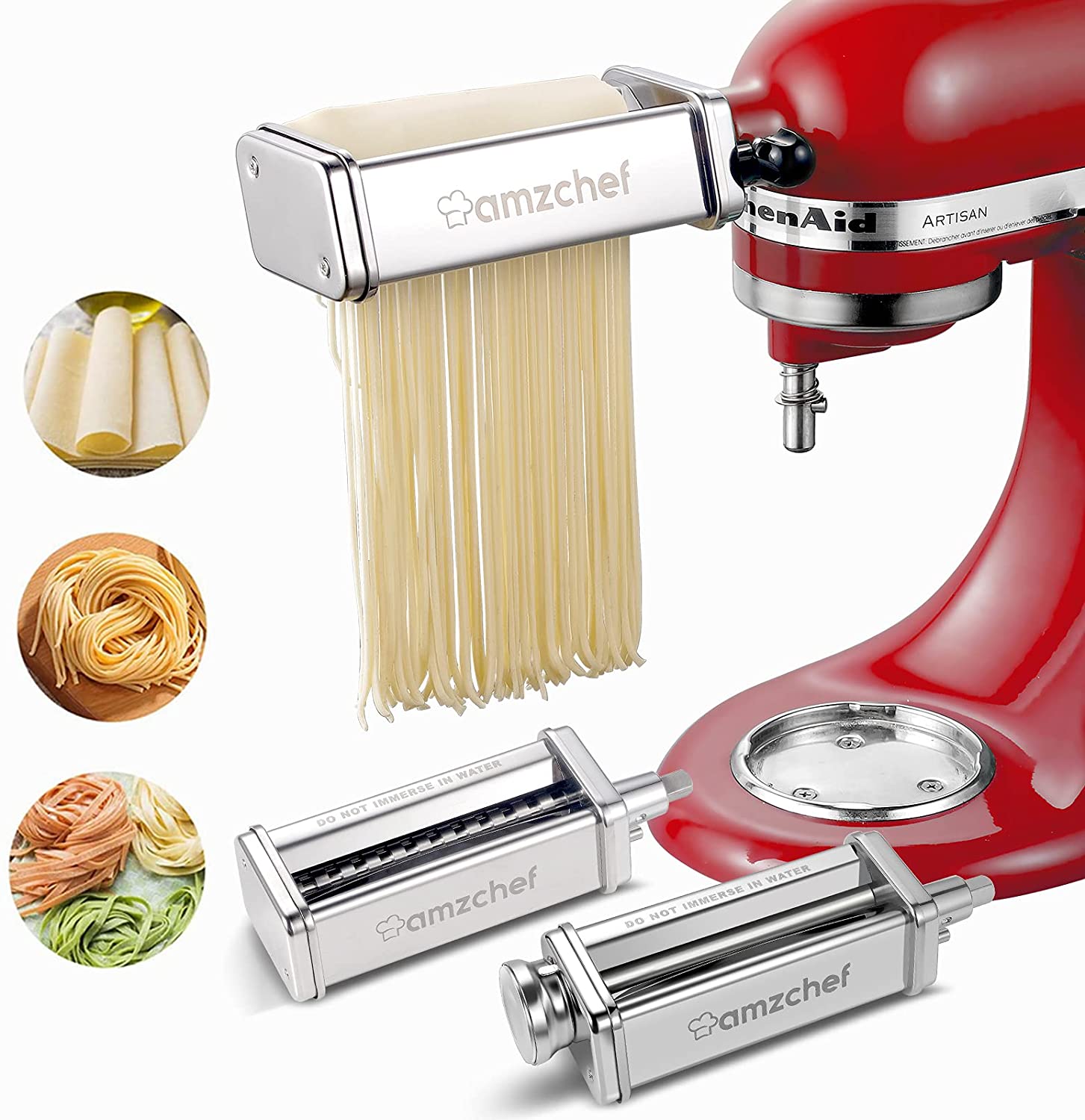 Best Buy: KitchenAid KFETPRAP Pasta Roller and Fettuccine Cutter Set  Stainless Steel KFETPRAP