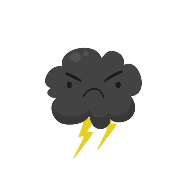 Angry Cloud thunder svg animation, gif animation, apng animation, png –  