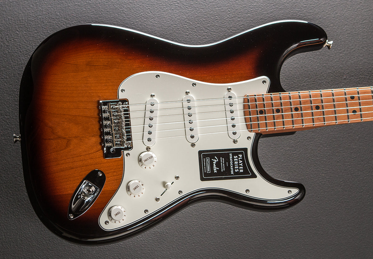 fender player stratocaster roasted maple neck