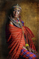 Resilient, Joana Choumali's series of African women in familial traditional attire.