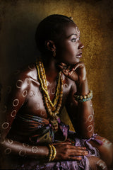 Resilient, Joana Choumali's portait series of African women dressed in familial traditional attire.