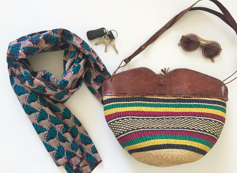 Wax Print Neck Scarf and Summer Accessories