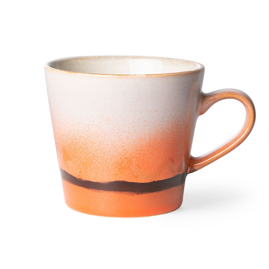 Pijlpunt Makkelijk te begrijpen hack HKliving Cappuccino mok 70's ceramic - Mars – Bregjestyling
