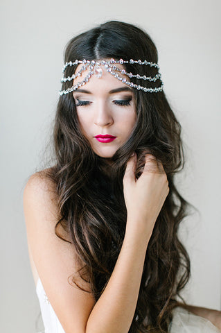 'Evelyn' Bohemian Rhinestone Headpiece