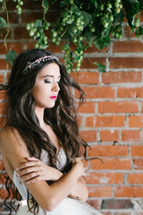 'Eden' Crystal and Rhinestone Draped Headband