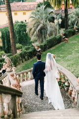 'Serene' Draped Cathedral Veil