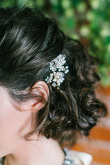 'Ellen' Crystal Flower Hair Pins