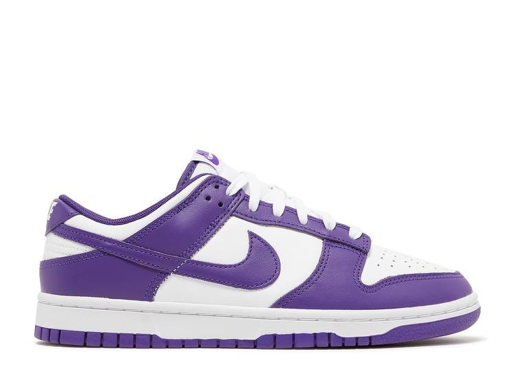 nike dunks purple and white